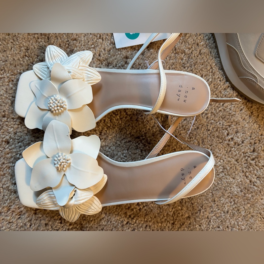 A new day beautiful floral heels